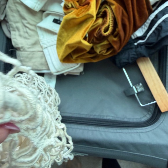 For Love and Lemons Melrose Leaf Motif Crochet Knit Maxi Skirt Size Medium - Picture 3 of 9